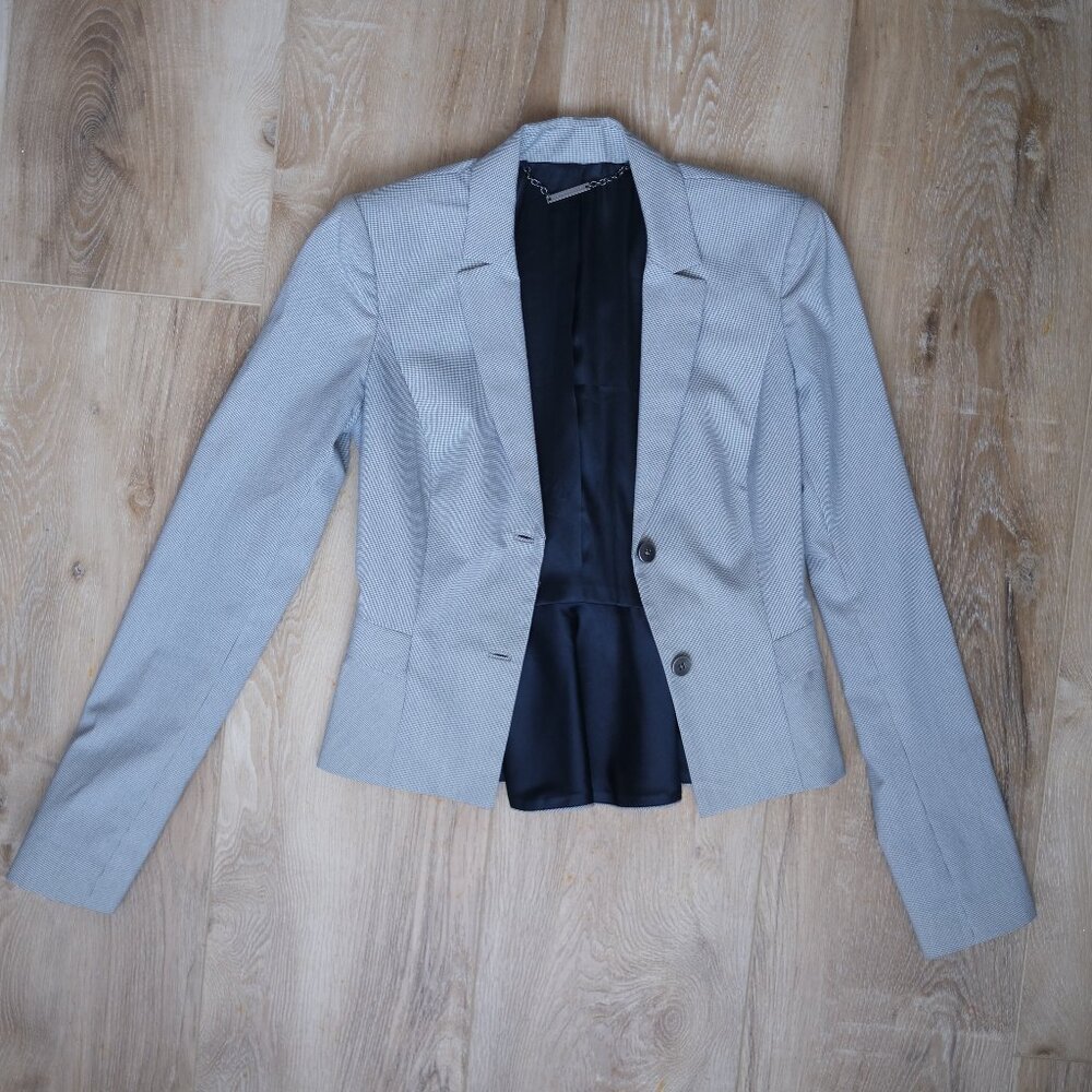 Elie Tahari Houndstooth Blazer Sz 0